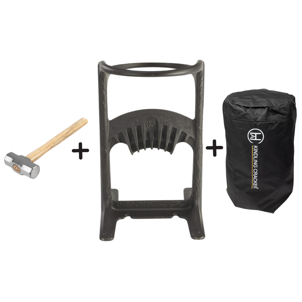 thumbnail interactive-video image 1 of Kindling Cracker King Firewood Splitter – Cast Iron, Made In USA 1 of 4