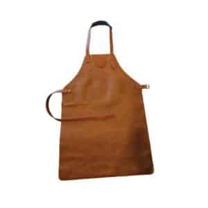 OFYR Tablier en cuir brun
